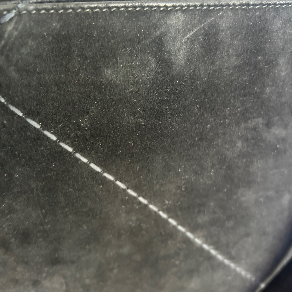 Vintage Salvatore Ferragamo Black Suede & Leather Shoulder Bag – Made in Italy - Picture 12 of 12